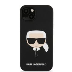 Karl Lagerfeld puzdro gumené Apple iPhone 13 Mini KLHCP13SSLKHBK čiern