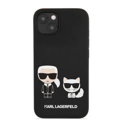 Karl Lagerfeld puzdro gumené Apple iPhone 13 Mini KLHCP13SSSKCK čierne