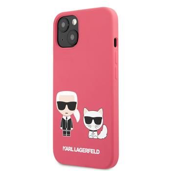 Karl Lagerfeld puzdro gumené Apple iPhone 13 Mini KLHCP13SSSKCP červen