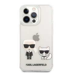 Karl Lagerfeld puzdro gumené Apple iPhone 13 Pro KLHCP13LCKTR transpar