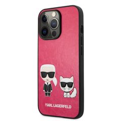 Karl Lagerfeld puzdro gumené Apple iPhone 13 Pro KLHCP13LPCUSKCP ružov