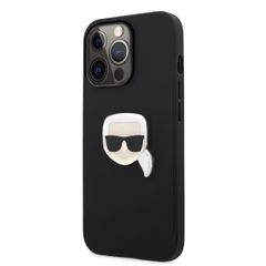 Karl Lagerfeld puzdro gumené Apple iPhone 13 Pro KLHCP13LPKMK čierne