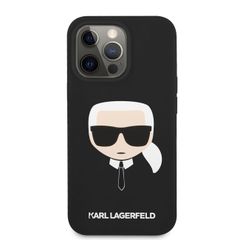 Karl Lagerfeld puzdro gumené Apple iPhone 13 Pro KLHCP13LSLKHBK čierne