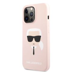 Karl Lagerfeld puzdro gumené Apple iPhone 13 Pro KLHCP13LSLKHP ružové