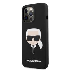 Karl Lagerfeld puzdro gumené Apple iPhone 13 Pro Max KLHCP13XSLKHBK če