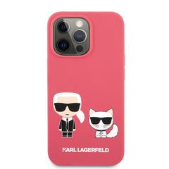 Karl Lagerfeld puzdro gumené Apple iPhone 13 Pro Max KLHCP13XSSKCP čer
