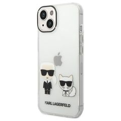 Karl Lagerfeld puzdro gumené Apple iPhone 14 KLHCP14SCKTR transparentn