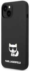 Karl Lagerfeld puzdro gumené Apple iPhone 14 KLHCP14SSLCTBK čierne