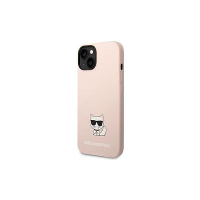 Karl Lagerfeld puzdro gumené Apple iPhone 14 KLHCP14SSLCTPI ružové