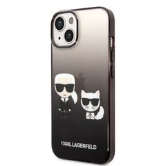 Karl Lagerfeld puzdro gumené Apple iPhone 14 KLHCP14STGKCK čiern