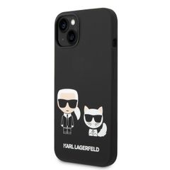 Karl Lagerfeld puzdro gumené Apple iPhone 14 Plus KLHCP14MSSKCK čierne