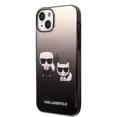 Karl Lagerfeld puzdro gumené Apple iPhone 14 Plus KLHCP14MTGKCK čierne