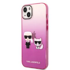 Karl Lagerfeld puzdro gumené Apple iPhone 14 Plus KLHCP14MTGKCP ružové