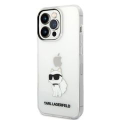 Karl Lagerfeld puzdro gumené Apple iPhone 14 Pro KLHCP14LHNCHTCT