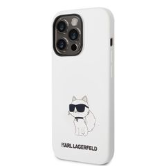 Karl Lagerfeld puzdro gumené Apple iPhone 14 Pro KLHCP14LSNCHBCH