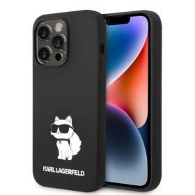 Karl Lagerfeld puzdro gumené Apple iPhone 14 Pro KLHCP14LSNCHBCK