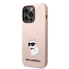 Karl Lagerfeld puzdro gumené Apple iPhone 14 Pro KLHCP14LSNCHBCP