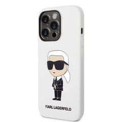 Karl Lagerfeld puzdro gumené Apple iPhone 14 Pro KLHCP14LSNIKBCH