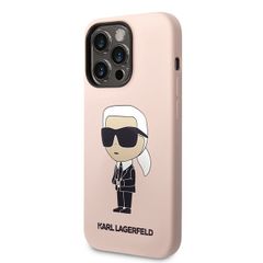 Karl Lagerfeld puzdro gumené Apple iPhone 14 Pro KLHCP14LSNIKBCP