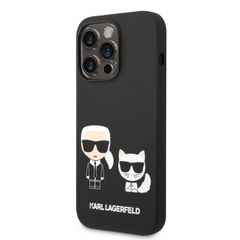 Karl Lagerfeld puzdro gumené Apple iPhone 14 Pro KLHCP14LSSKCK č
