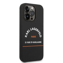 Karl Lagerfeld puzdro gumené Apple iPhone 14 Pro Max KLHCP14XSRSGHLK č