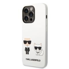 Karl Lagerfeld puzdro gumené Apple iPhone 14 Pro Max KLHCP14XSSKCW bie