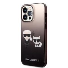 Karl Lagerfeld puzdro gumené Apple iPhone 14 Pro Max KLHCP14XTGKCK čie