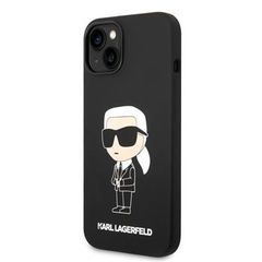 Karl Lagerfeld puzdro gumené Apple iPhone 14/13 KLHCP14SSNIKBCK