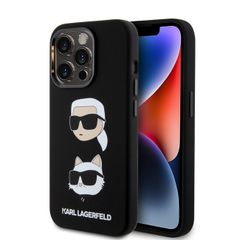 Karl Lagerfeld puzdro gumené Apple iPhone 15 Pro KLHCP15LSDHKCNK čiern