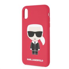 Karl Lagerfeld puzdro gumené Apple iPhone XR KLHCI61SLFKRE červe
