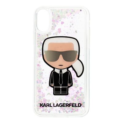 Karl Lagerfeld puzdro gumené Apple iPhone X/XS KLHCPXLGIRKL stri