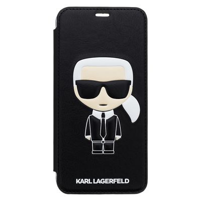 Karl Lagerfeld puzdro knižka Apple iPhone XS Max KLFLBKI65IKPUBK