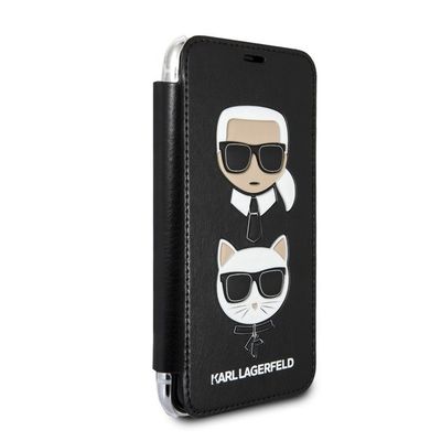 Karl Lagerfeld puzdro knižka Apple iPhone XS Max KLFLBKI65KICKC