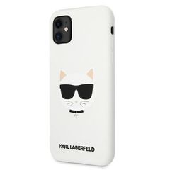 Karl Lagerfeld puzdro plastové Apple iPhone 11 KLHCN61SLCHWH biele