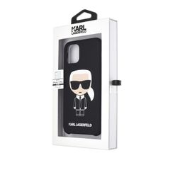 Karl Lagerfeld puzdro plastové Apple iPhone 11 KLHCN61SLFKBK čierne