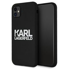 Karl Lagerfeld puzdro plastové Apple iPhone 11 KLHCN61SLKLRBK čierne