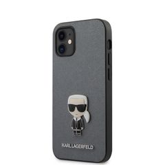 Karl Lagerfeld puzdro plastové Apple iPhone 12 Mini KLHCP12SIKMSSL čie
