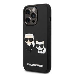 Karl Lagerfeld puzdro plastové Apple iPhone 14 Pro KLHCP14L3DRKC