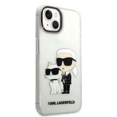 Karl Lagerfeld puzdro plastové Apple iPhone 14/13 KLHCP14SHNKCTGT tran