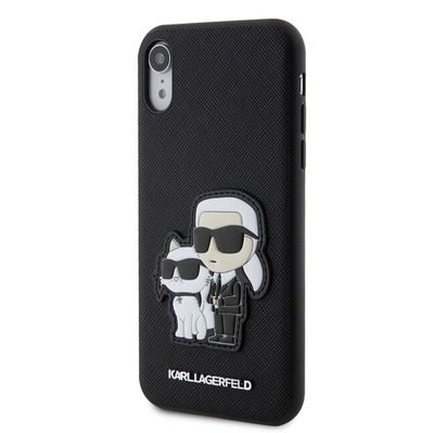 Karl Lagerfeld puzdro plastové Apple iPhone XR KLHCI61SANKCPK čierne