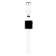 Karl Lagerfeld remienok pre Apple Watch 38/40mm KLAWMSLKW biely