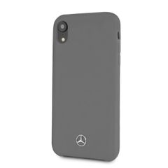 Mercedes puzdro gumené Apple iPhone XR MEHCI61SILGR sivé