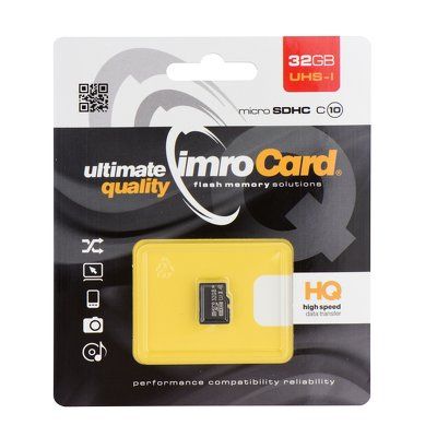 Pamäťová karta 32GB Imro microSDHC class 10 bez adaptéra PT