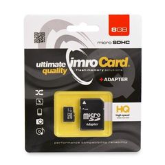 Pamäťová karta 8GB Imro microSDHC TransFlash s adaptérom PT