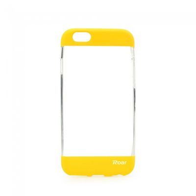 Puzdro gumené Apple Iphone 6/6S Roar Fit Up Clear žlté PT