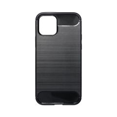 Puzdro gumené Apple iPhone 12/12 Pro Carbon čierne