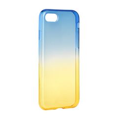 Puzdro gumené Apple iPhone 7/8/SE 2020 Plus Ombre modro-zlaté PT