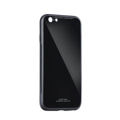 Puzdro gumené Apple iPhone XR Glass čierne PT