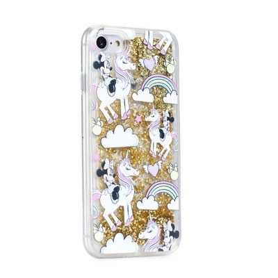 Puzdro gumené Apple iPhone XR Minnie Mouse vzor 037 zlaté PT