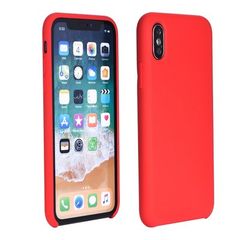 Puzdro gumené Apple iPhone X/XS Max Forcell silicone červené